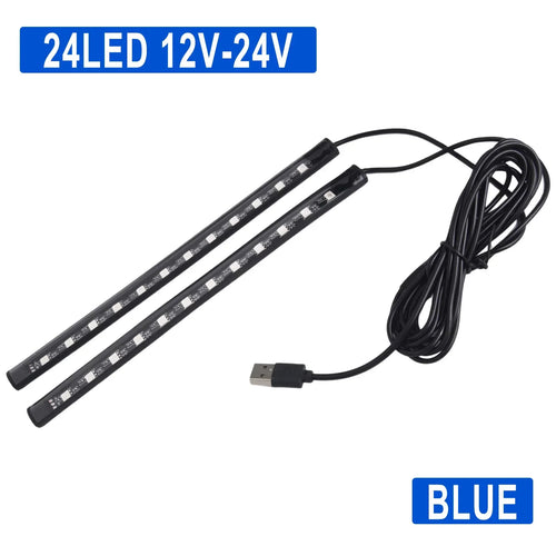 Car LED Foot Light Strip USB Lighting For Car Interior Floor Or Dash
