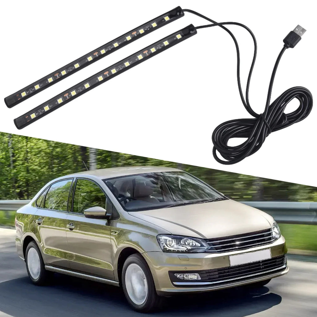 Car LED Foot Light Strip USB Lighting For Car Interior Floor Or Dash